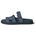 Hermes Chypre Sheepskin casual and comfortable one-word slippers women's sky blue, H222297Z Q9355