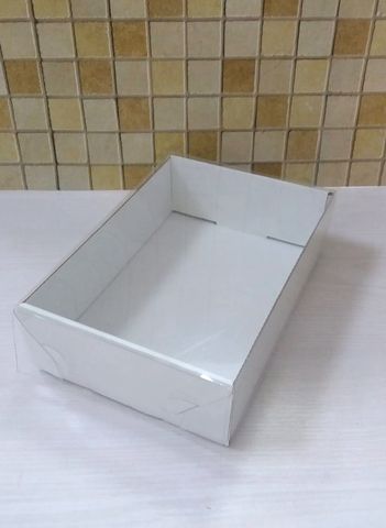 Коробка картон. 16х11х4.5см с прозр.крышкой