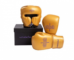 Шлем боксерский Clinch Undefeated золотой C162