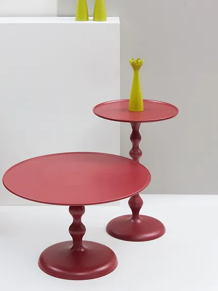 Столик кофейный Fluid, D59 см, жженый оранжевый