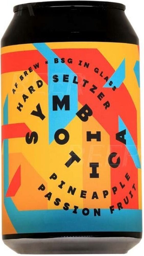 Пиво Аф Брю Симбиотика Хард Зельцер Ананас х Маракуйя / AF Brew Symbiotica Hard Seltzer Pineapple х Passion Fruit 0.33 - банка