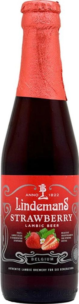 Пиво Линдеманс Клубника / Lindemans Strawberry 0.25 - стекло