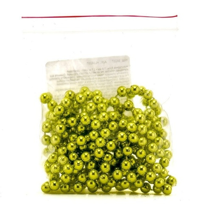 Новогодние бусы 7,5ммх2,7м, салатовый