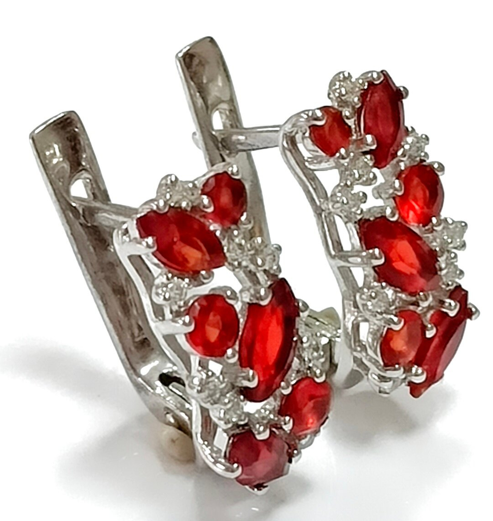 Серьги серебро Эстерелла