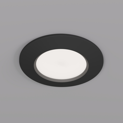 DK3016-BK Встраиваемый светильник влагозащ., IP 65, 50 Вт, GU10, черный, алюминий