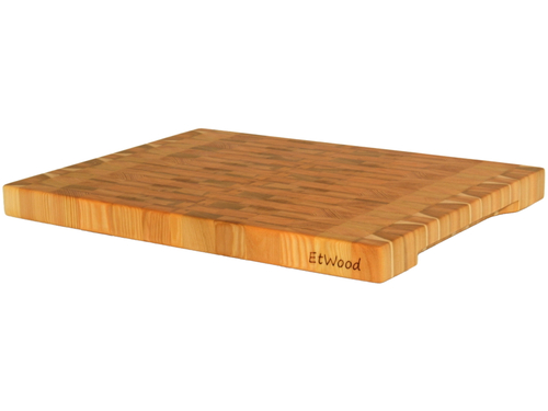 Торцевая разделочная доска лиственница 55x40x4 см. арт. 064,