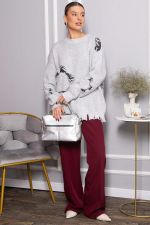 Свитер рваный Наиль (серый) Б14562-13М LT Collection