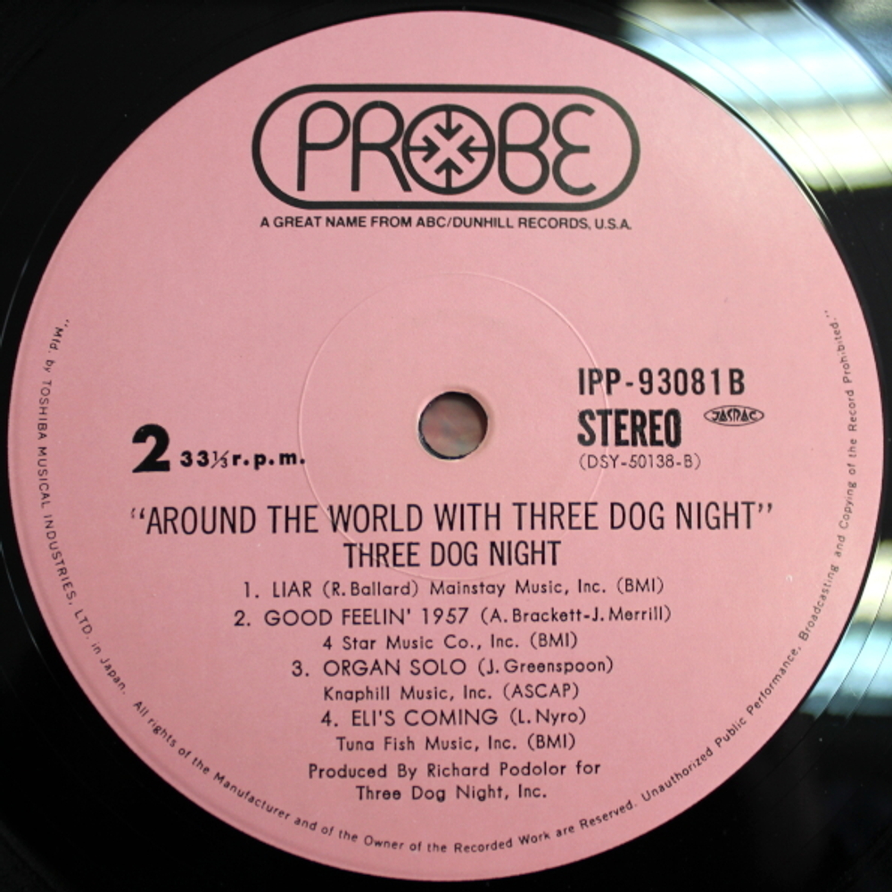 Three Dog Night / Around The World With Three Dog Night (2LP)