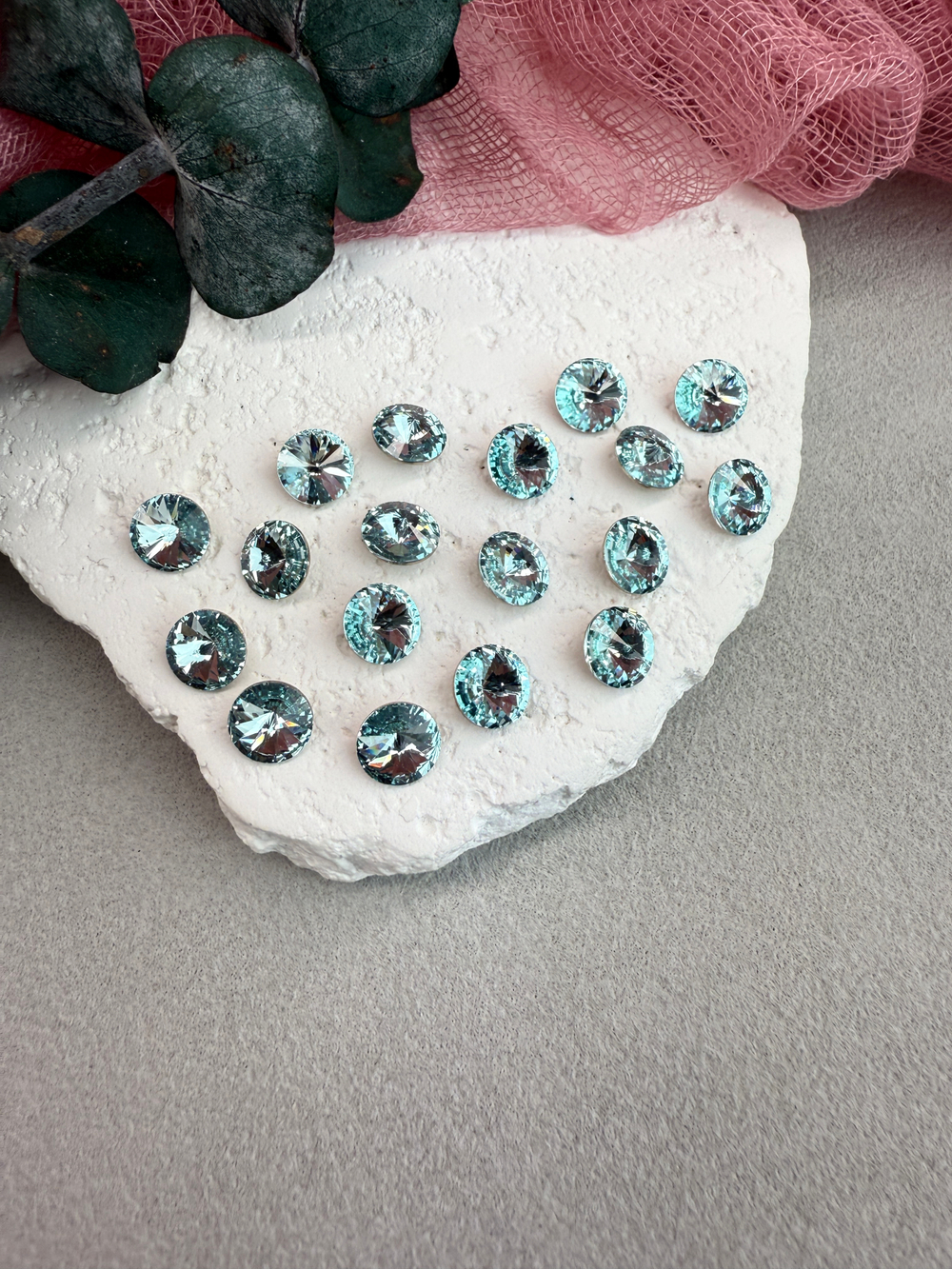 Риволь Rivoli 8 мм, Aquamarine