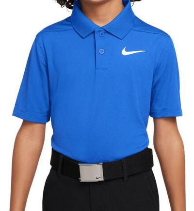 Футболка для мальчика теннисная Nike Dri-Fit Victory Golf Polo - game royal/white
