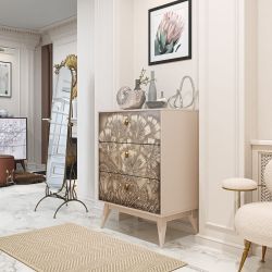 Комод Маки с 3 ящиками Айвори