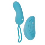 Бирюзовое виброяйцо Remote Teaser с пультом ДУ (Цвет: бирюзовый)