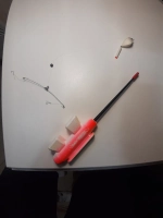 Удочка кобылка оснащенная на белую рыбу