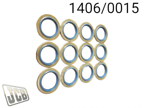 Шайба с резиновым уплотнением JCB 1406/0015