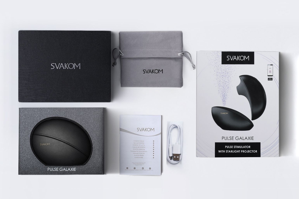 Вакуумный стимулятор Svakom Pulse Galaxie с проектором звёзд