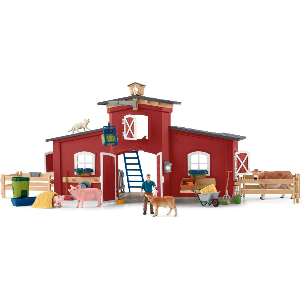 Schleich S 42606 — Большая красная ферма с животными — фото 2