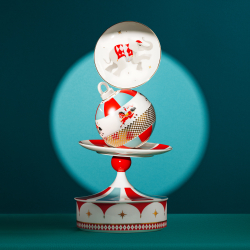 Набор из 4 блюд для закусок Farforite «Цирковое представление» в подарочной коробке