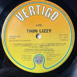 Винтажная виниловая пластинка LP Thin Lizzy Life Live (UK 1983)