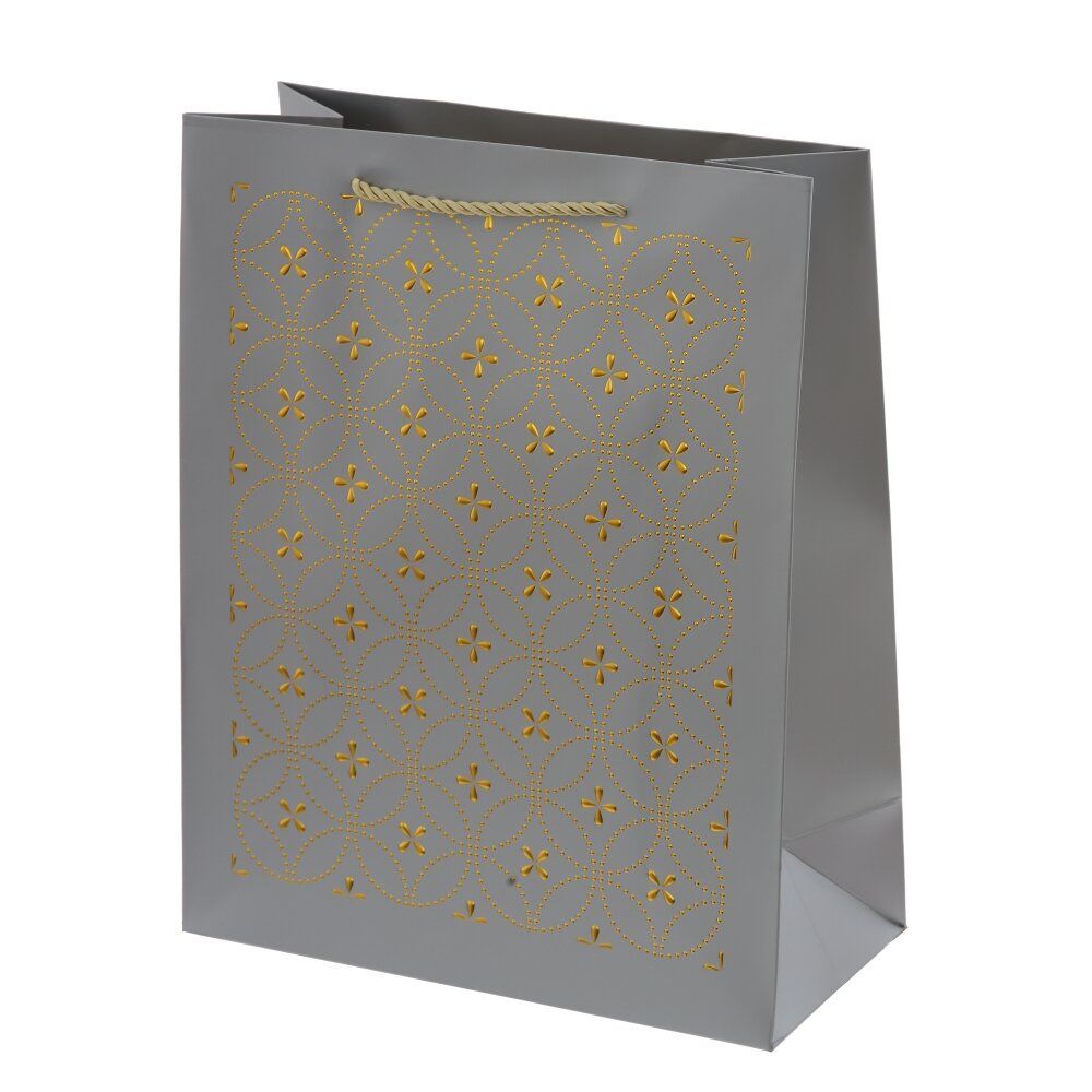 GAEM Пакет подарочный M (бумага 210г/м2, блок 12шт), L26 W12 H32 см, 4в.