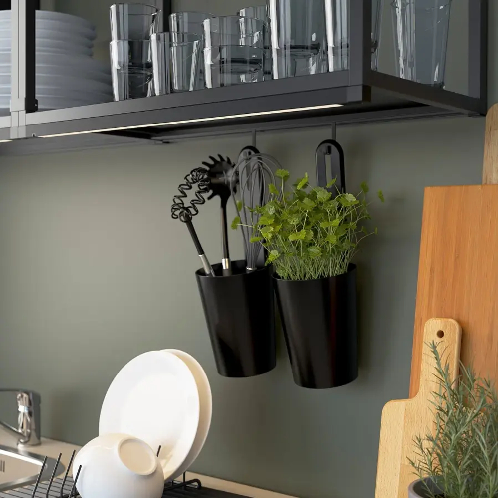 Стеллаж - IKEA ENHET/ЭНХЕТ ИКЕА, 60х15х75 см, антрацит