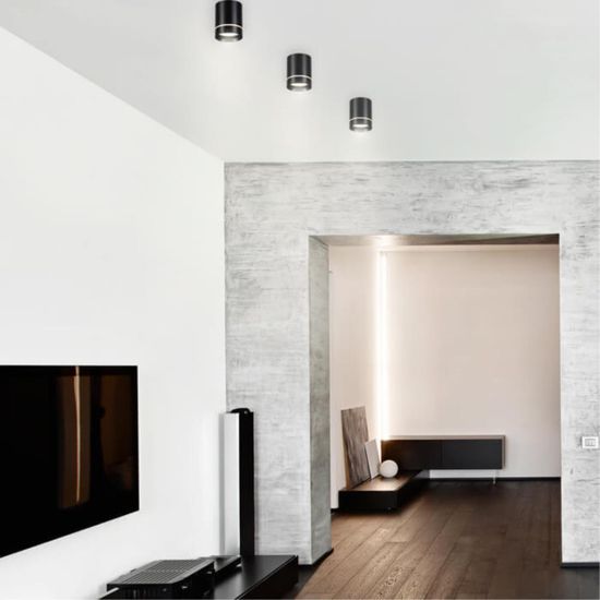 357685 OVER NT18 396 черный Накладной светильник IP20 LED 3000K 9W 160-265V ARUM