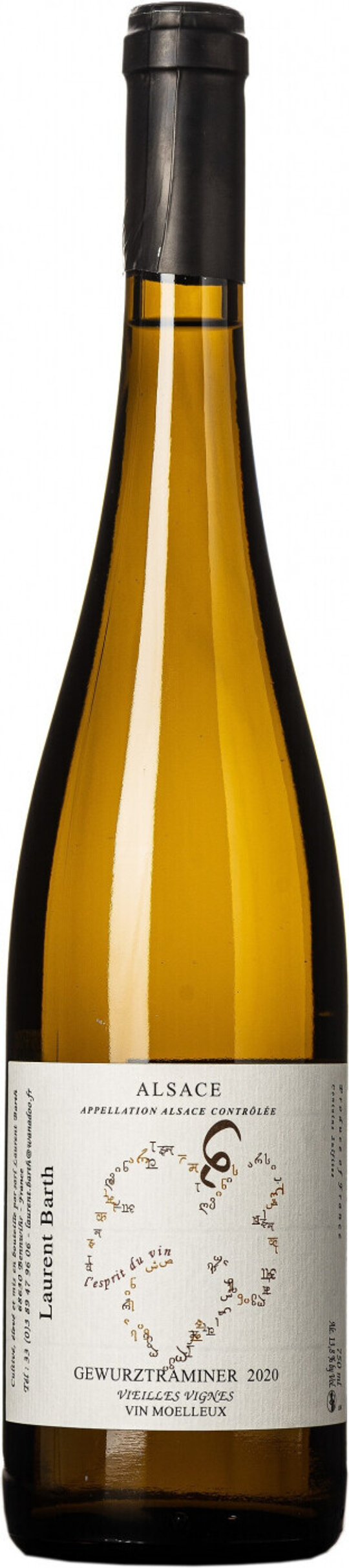 Вино Laurent Barth Gewurztraminer Vieilles Vignes Alsace AOC, 0,75 л.