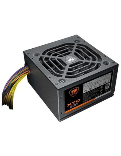 Cougar XTC 600 Блок питания Cougar XTC 600 (Разъем PCIe-2шт,ATX v2.31, 600W, Active PFC, 120mm Fan, Power cord, 80 Plus, Japanese standby capacitors) [XTC600] BULK