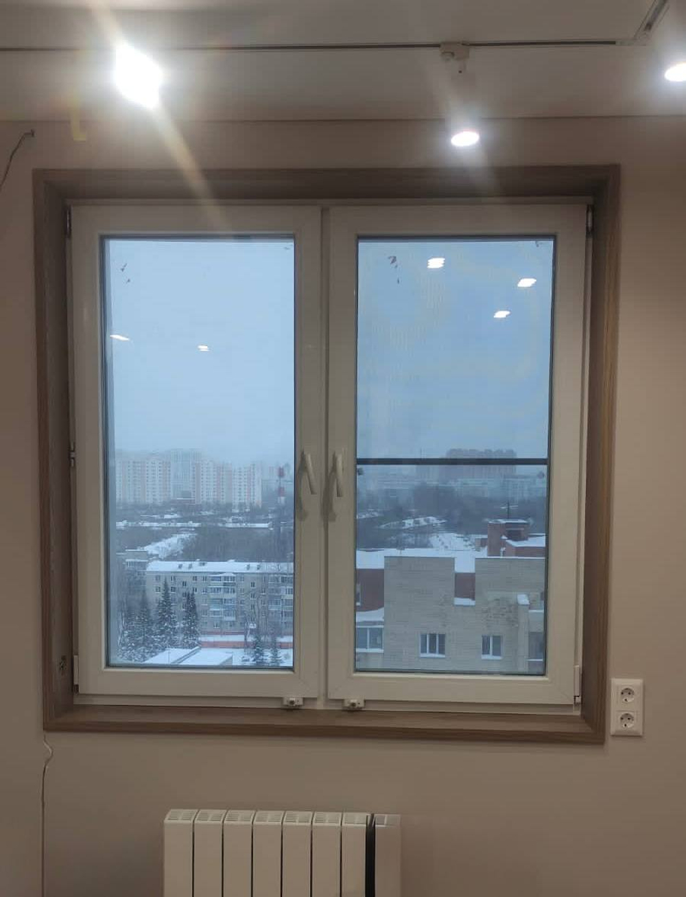 Откосы и подоконник МДФ дуб (комплект на заказ)