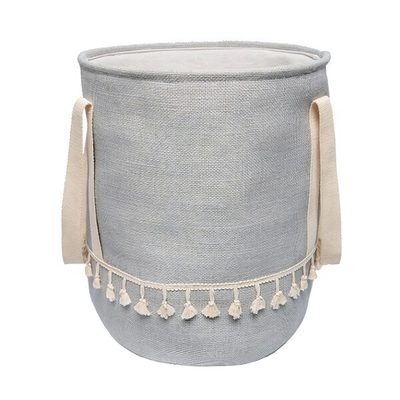 Корзина бельевая с ручками "Кантри", Д350 Ш350 В420, серый