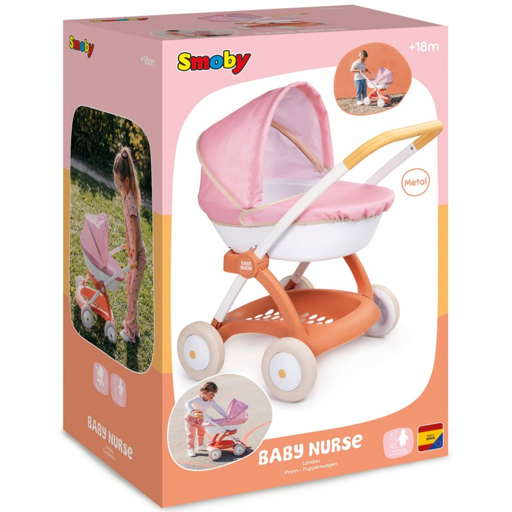 SMOBY Baby Nurse - Глубокая коляска для куклы 42 см 254124