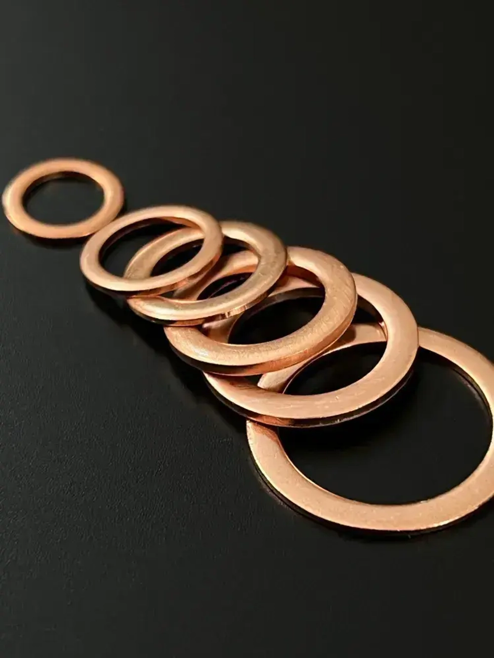 Шайба медная 10х16х1, 10 шт. (прокладка медная)