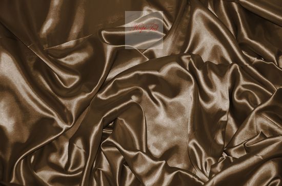 Silky (шоколадный). Шторы из люкс-сатена однотонного.