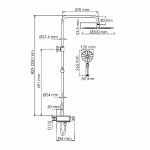 Душевая система WasserKraft Aller SET2660 Thermo хром