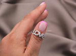 Кольцо "Love", 7,5мм
