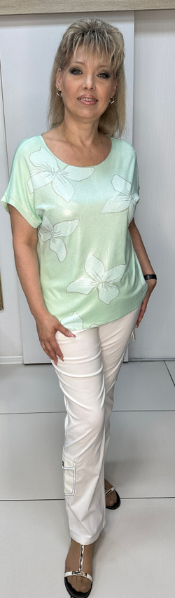 Белые немецкие брюки с отстрочкой