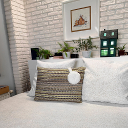 Текстильный комплект покрывало и подушки Альпака