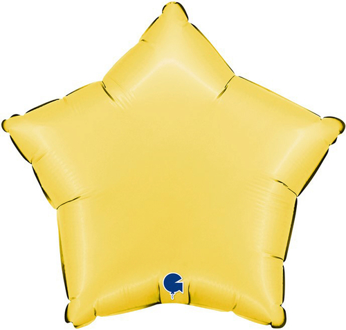 Gr (18''/46 см) Звезда, Желтый банан, Сатин, 1 шт.