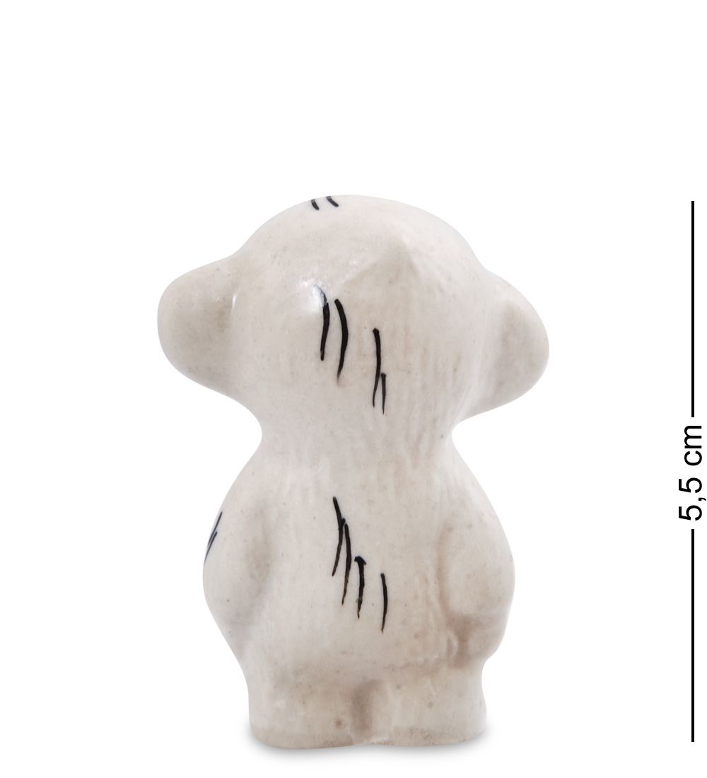 ГЛ- 859 Фигурка «Мартышка» цв. (Гжельский фарфор)