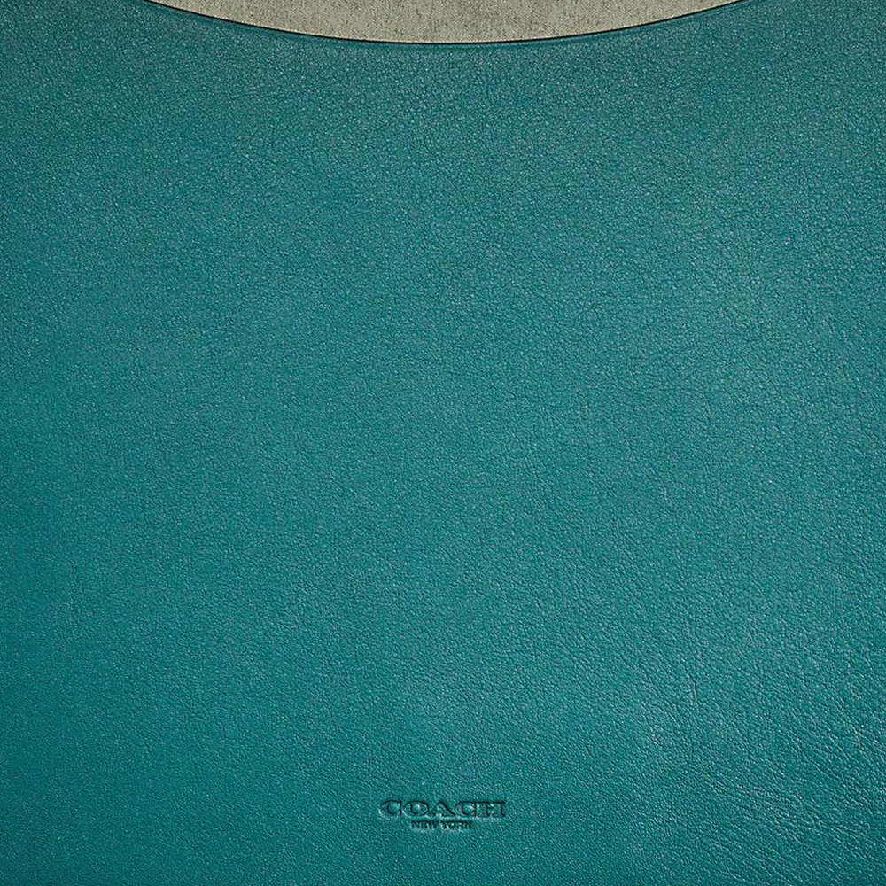 COACH Cow Leather Clutch Laptop Bag Large Women"s Blue