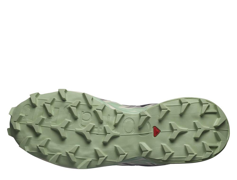 Кроссовки для бега женские Salomon Speedcross 6 W Серо-Зеленые