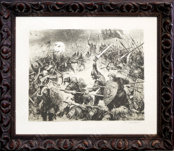 Шевченко В.Г.  (1922–2008). Битва за Русь. 1970-е, Литография