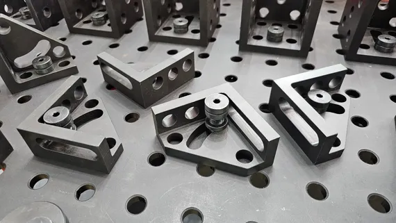 Сборочно-сварочный стол из стали c отверстиями D16, Слот-Стол