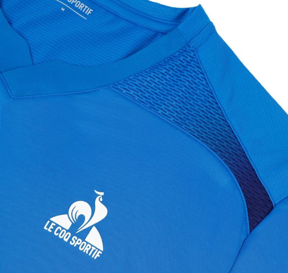 Мужская теннисная футболка Le Coq Sportif Training T-Shirt Short Sleeve 24 - небесный