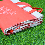 Коврик пляжный 120*170см циновка, цвет красный/белый