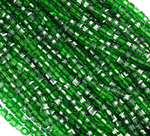 БВ022НН3 Хрустальные бусины квадратные, цвет: темно-зеленый, размер 3 мм, кол-во: 63-65 шт.