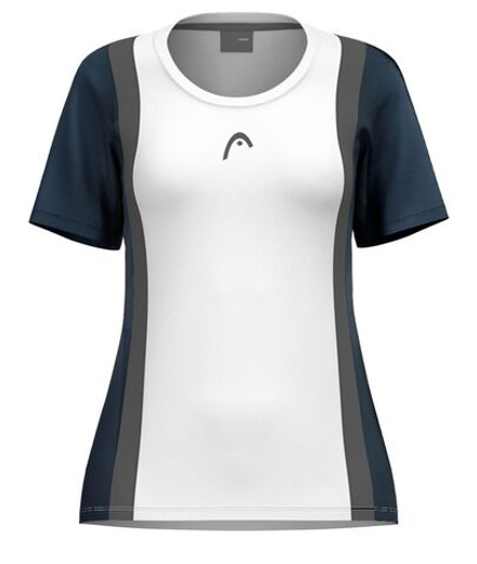 Женская теннисная футболка Head Club 25 Tech - navy/white