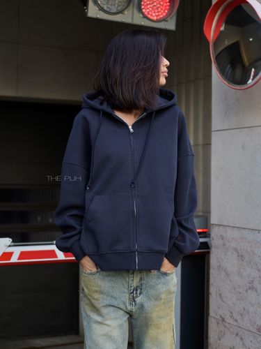 Худи на молнии в синем цвете