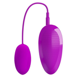 Лиловое виброяйцо с удобным пультом управления вибрацией