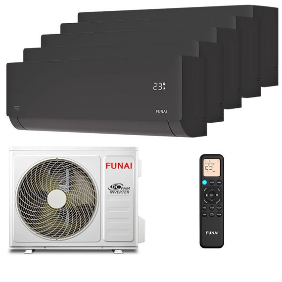 Мультисплит система на 5 комнат Funai RAM-I-SNN30HP.W02/S x 5 / RAM-I-5SKG125HP.02/U