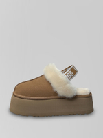 Угги 13474 замшевые на платформе с мехом и резинкой сзади